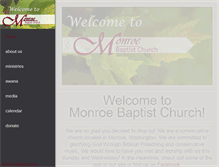 Tablet Screenshot of monroebaptist.com